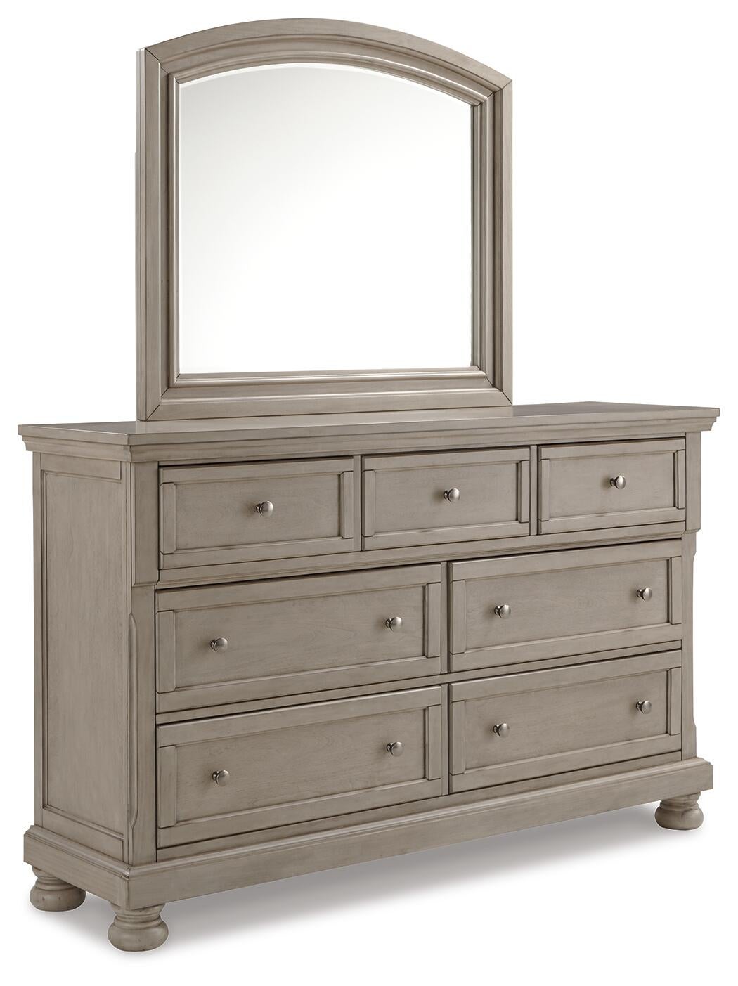 Lettner  Panel Bed With Mirrored Dresser Signature Design by Ashley®
