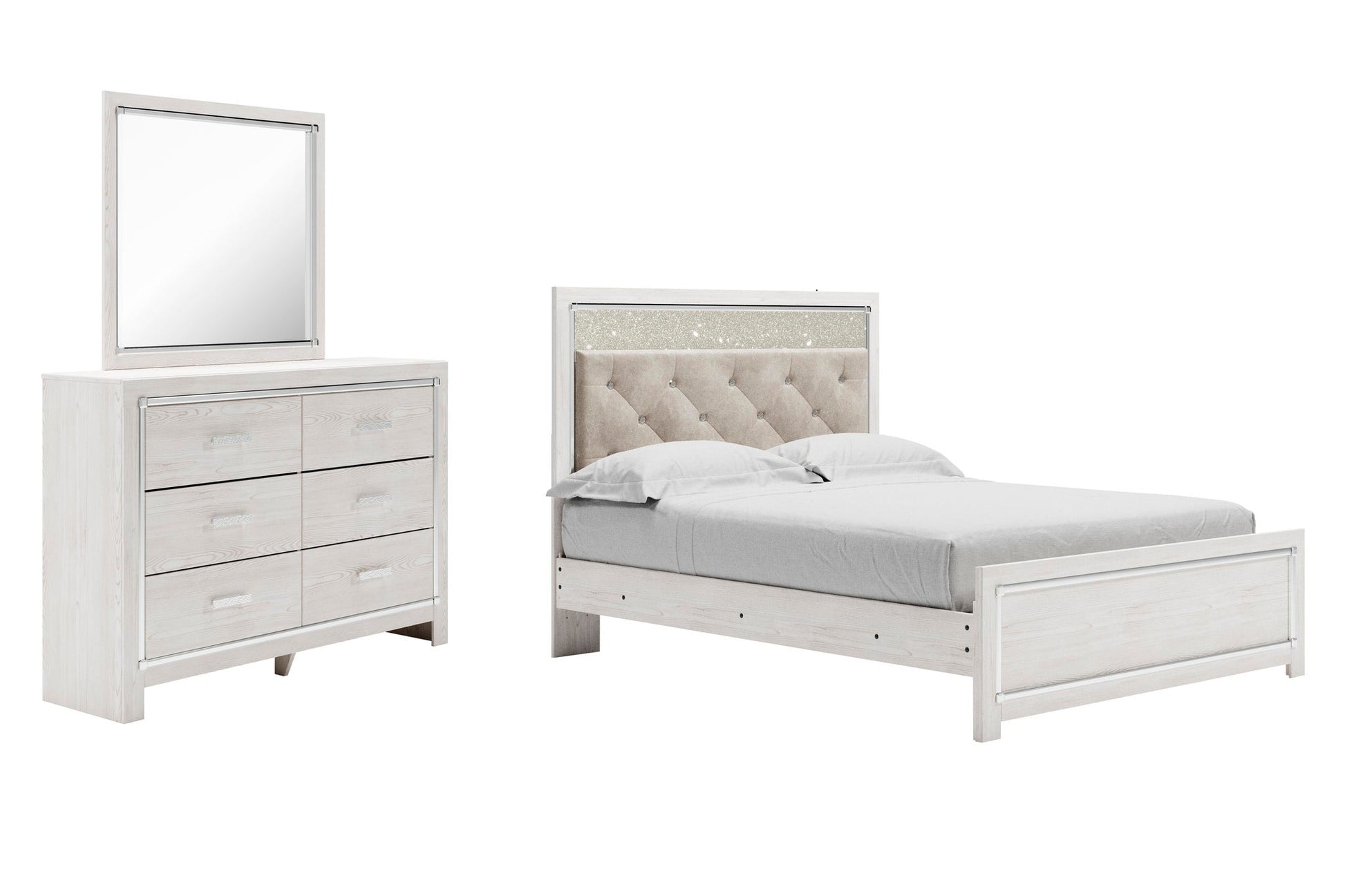 Altyra  Panel Bed With Mirrored Dresser Signature Design by Ashley®