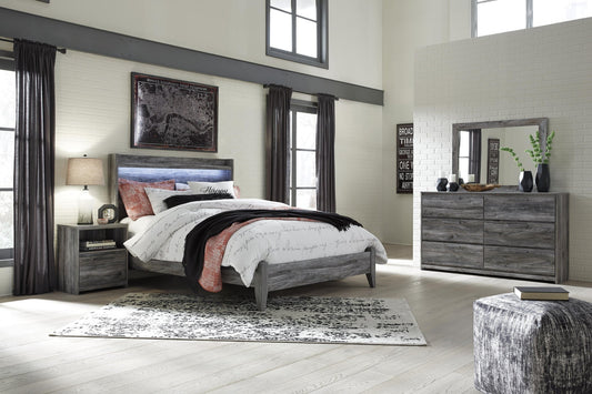 Baystorm  Panel Bed With Mirrored Dresser And Nightstand Signature Design by Ashley®
