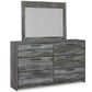 Baystorm  Panel Bed With Mirrored Dresser Signature Design by Ashley®