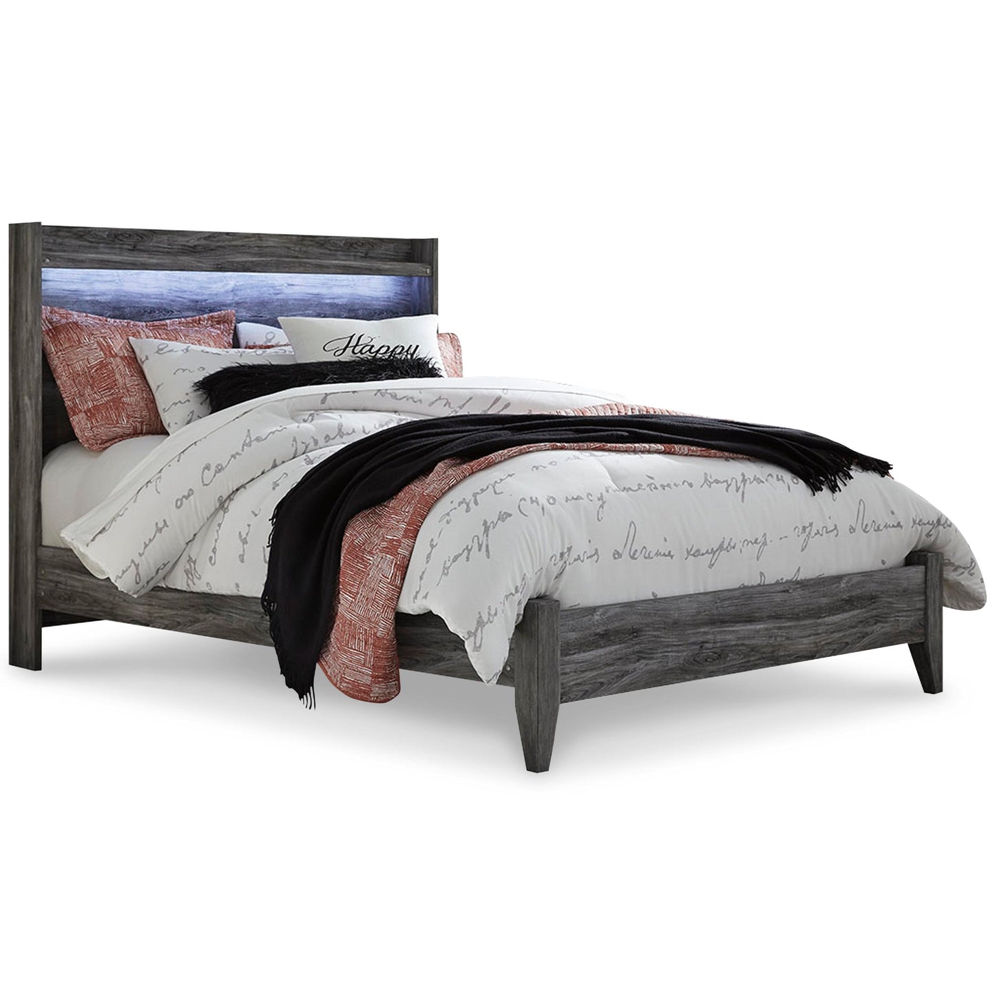 Baystorm  Panel Bed With Mirrored Dresser Signature Design by Ashley®