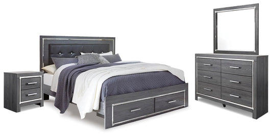 Lodanna  Panel Bed With 2 Storage Drawers, Dresser, Mirror And Nightstand Signature Design by Ashley®
