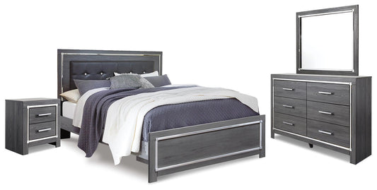 Lodanna  Panel Bed With Mirrored Dresser And Nightstand Signature Design by Ashley®