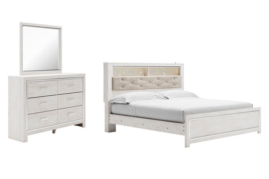 Altyra  Panel Bookcase Bed With Mirrored Dresser Signature Design by Ashley®