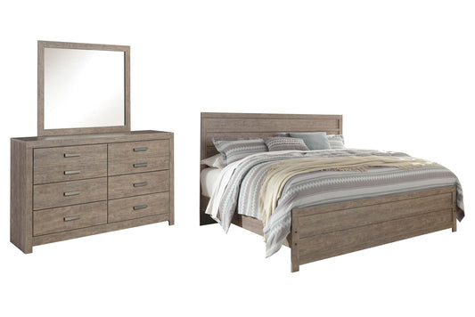 Culverbach  Panel Bed With Mirrored Dresser Signature Design by Ashley®