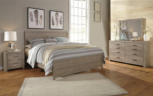Culverbach  Panel Bed With Mirrored Dresser Signature Design by Ashley®
