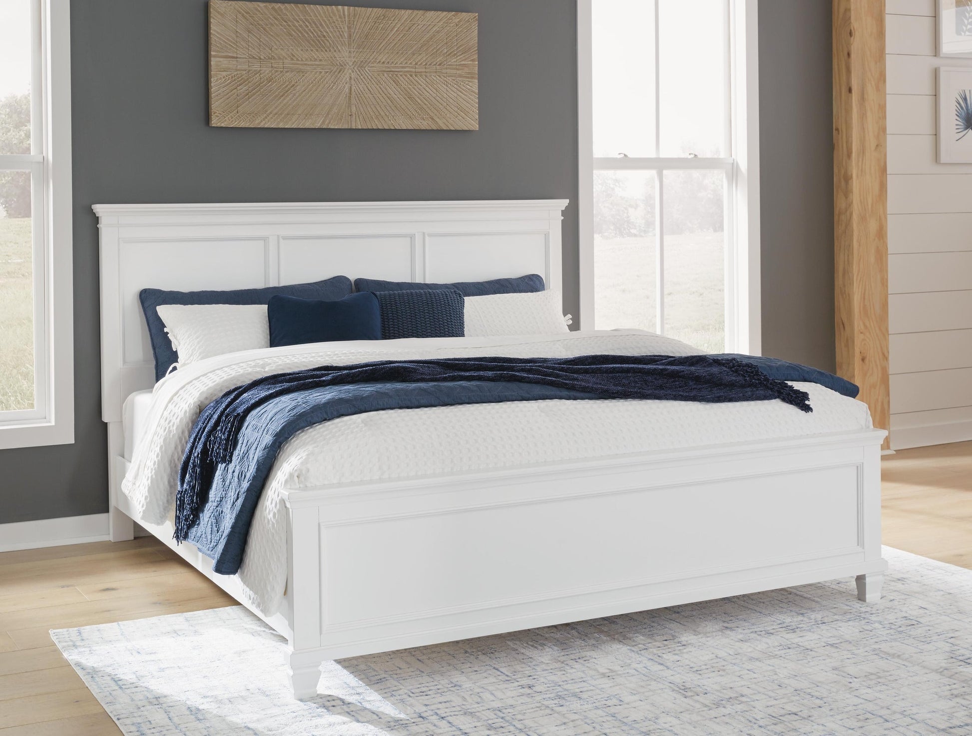 Fortman  Panel Bed With Mirrored Dresser Signature Design by Ashley®
