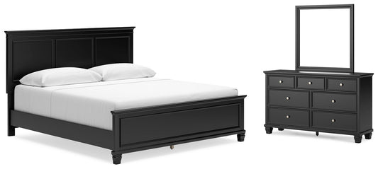 Lanolee  Panel Bed With Mirrored Dresser Signature Design by Ashley®