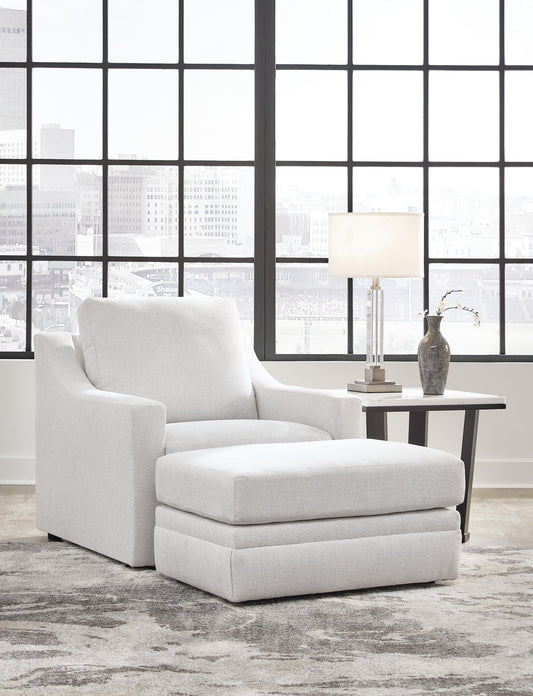 Maitelynn Chair and Ottoman Signature Design by Ashley®