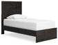 Belachime  Panel Bed With Mirrored Dresser Signature Design by Ashley®