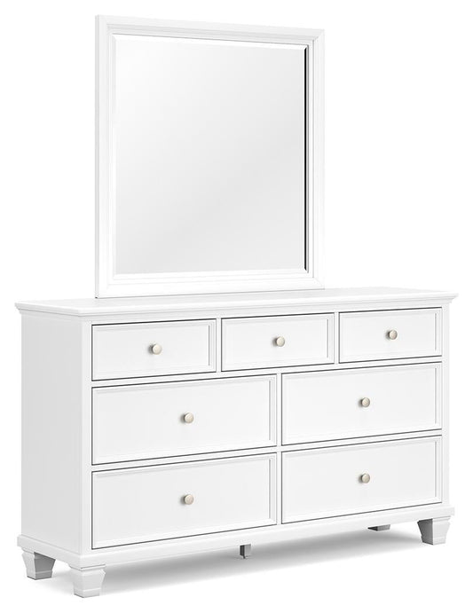 Fortman  Panel Bed With Mirrored Dresser, Chest And Nightstand Signature Design by Ashley®