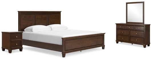 Danabrin California  Panel Bed With Mirrored Dresser And Nightstand Signature Design by Ashley®