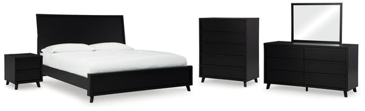 Danziar  Panel Bed, Dresser, Mirror, Chest And Nightstand Signature Design by Ashley®