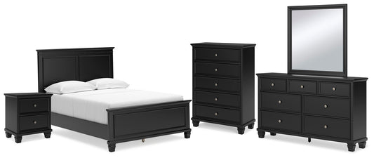 Lanolee  Panel Bed With Mirrored Dresser, Chest And Nightstand Signature Design by Ashley®