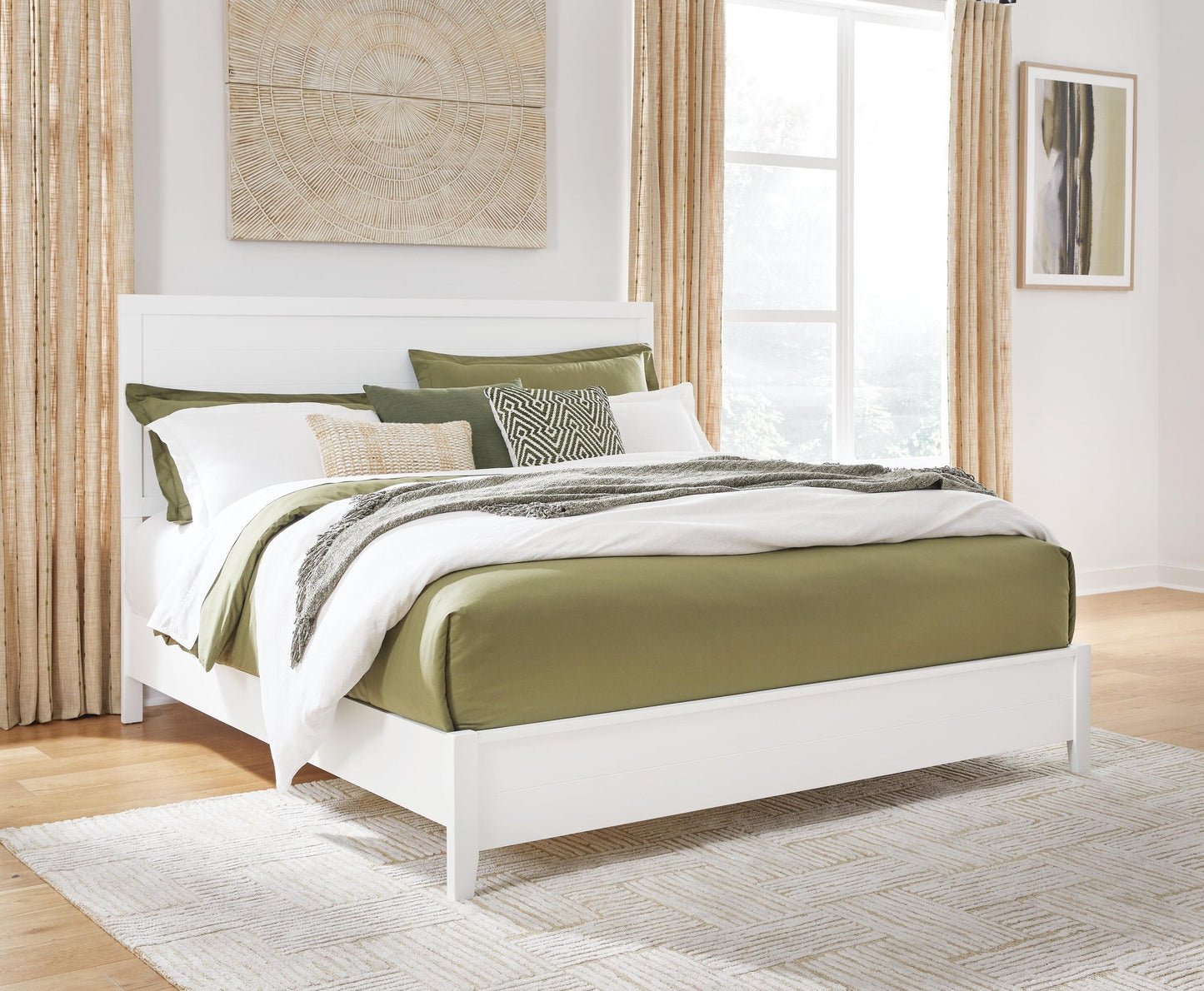 Binterglen  Panel Bed, Dresser, Mirror, Chest And Nightstand