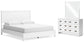 Binterglen California  Panel Bed With Mirrored Dresser Signature Design by Ashley®
