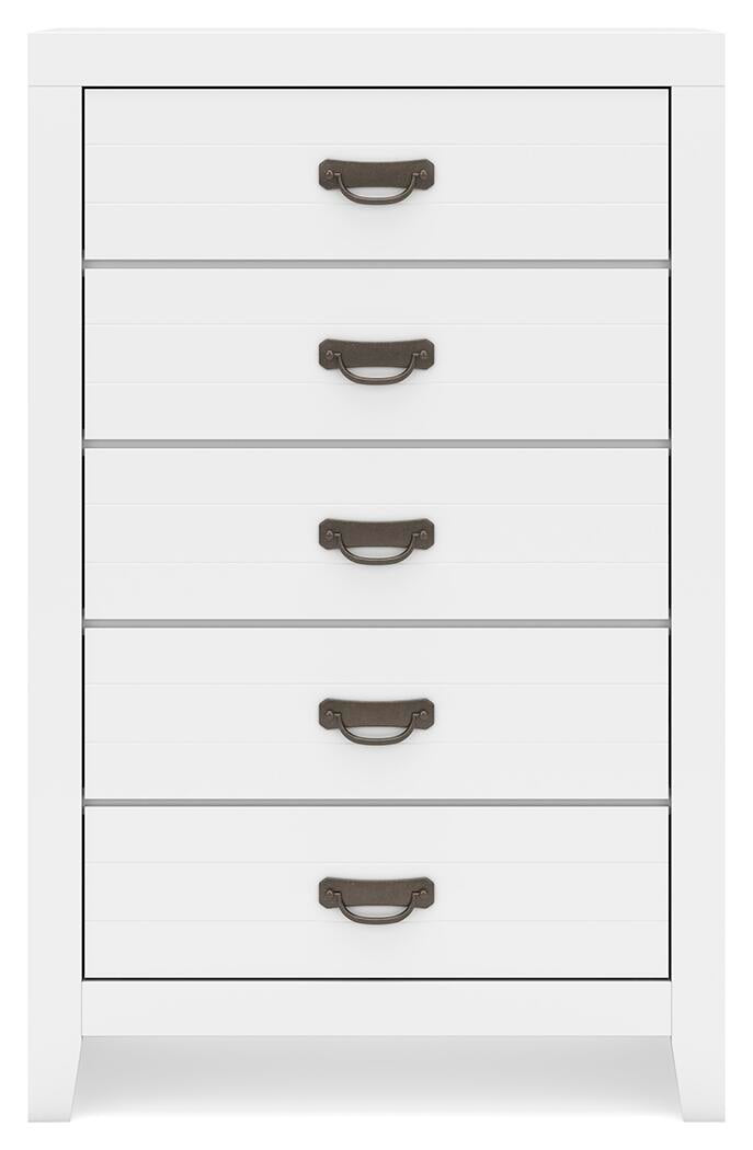 Binterglen California  Panel Bed, Dresser, Mirror, Chest And Nightstand
