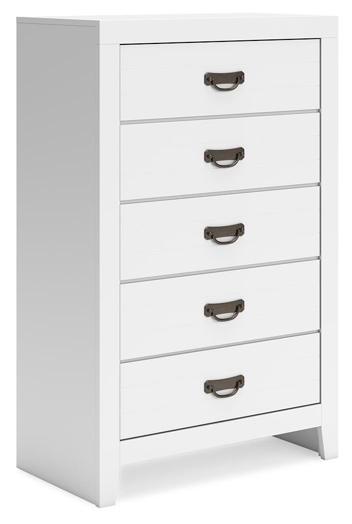 Binterglen California  Panel Bed, Dresser, Mirror, Chest And Nightstand