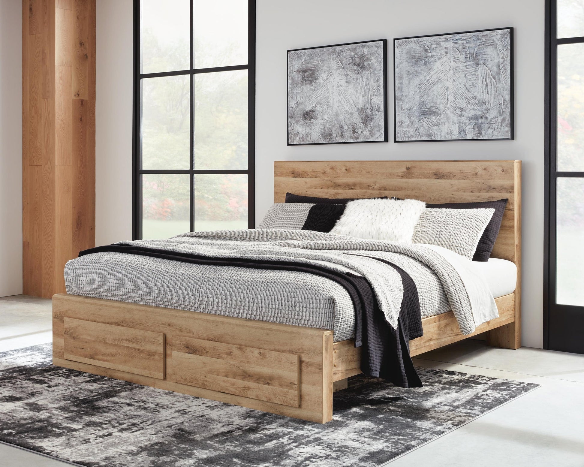 Hyanna  Panel Storage Bed, Dresser And Mirror Signature Design by Ashley®