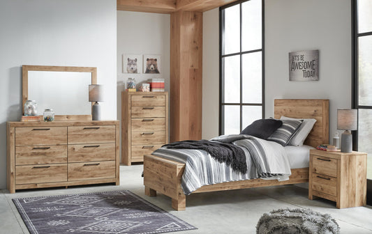 Hyanna  Panel Bed, Dresser, Mirror, Chest And Nightstand Signature Design by Ashley®