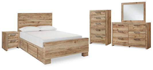 Hyanna  Panel Bed With 1 Side Storage, Dresser, Mirror, Chest And Nightstand Signature Design by Ashley®
