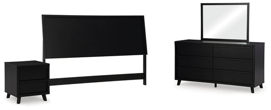 Danziar  Panel Headboard, Dresser, Mirror And Nightstand Signature Design by Ashley®