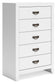 Binterglen  Panel Bed, Dresser, Mirror, Chest And Nightstand
