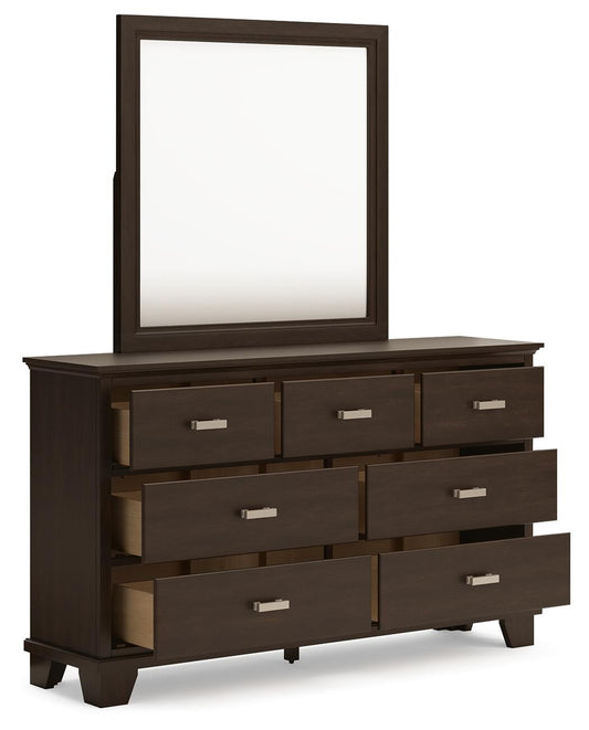 Covetown  Panel Bed With Mirrored Dresser And Nightstand Signature Design by Ashley®
