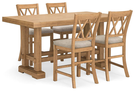 Havonplane Counter Height Dining Table and 4 Barstools Signature Design by Ashley®