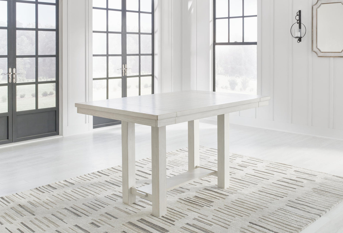 Robbinsdale Counter Height Dining Table and 8 Barstools Signature Design by Ashley®
