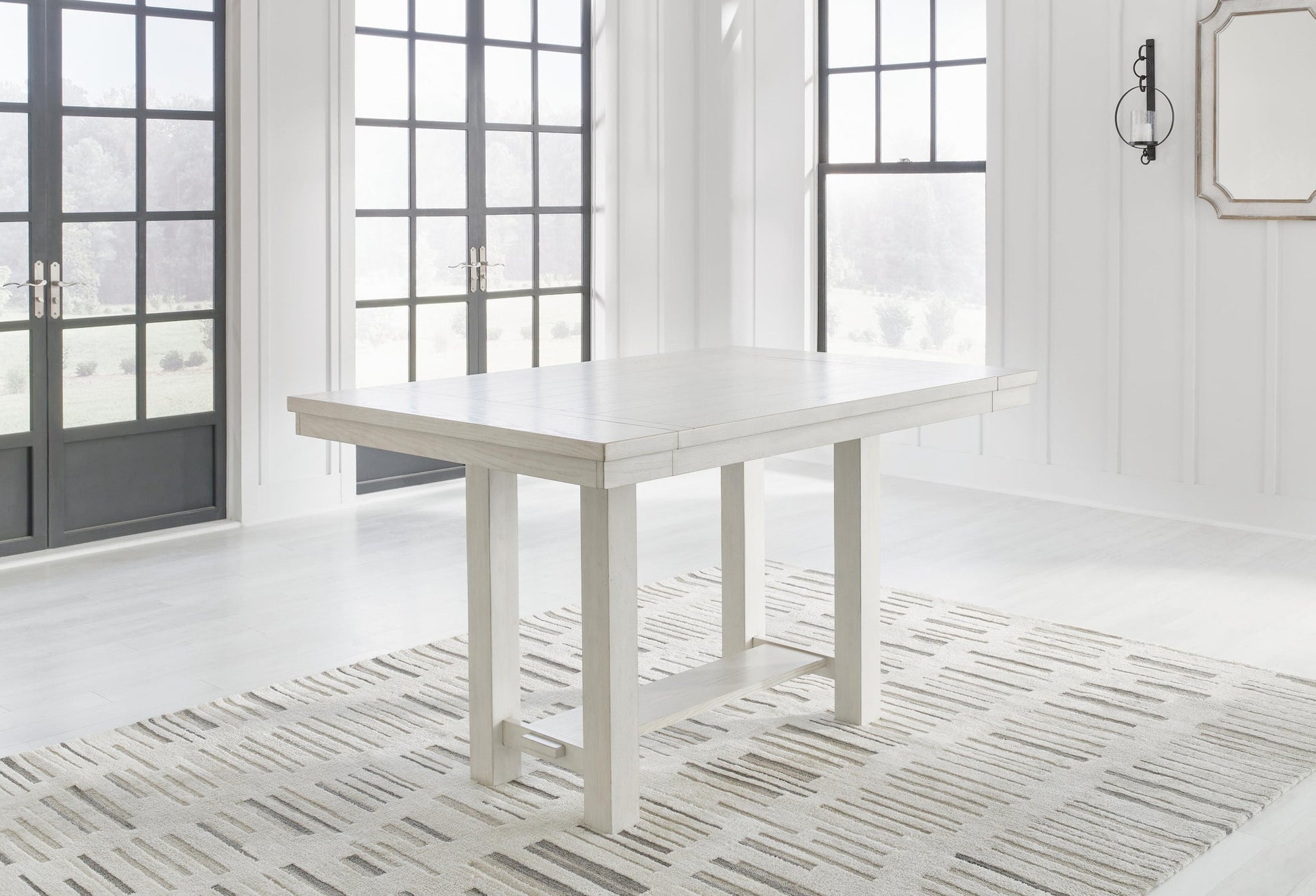 Robbinsdale Counter Height Dining Table and 8 Barstools Signature Design by Ashley®
