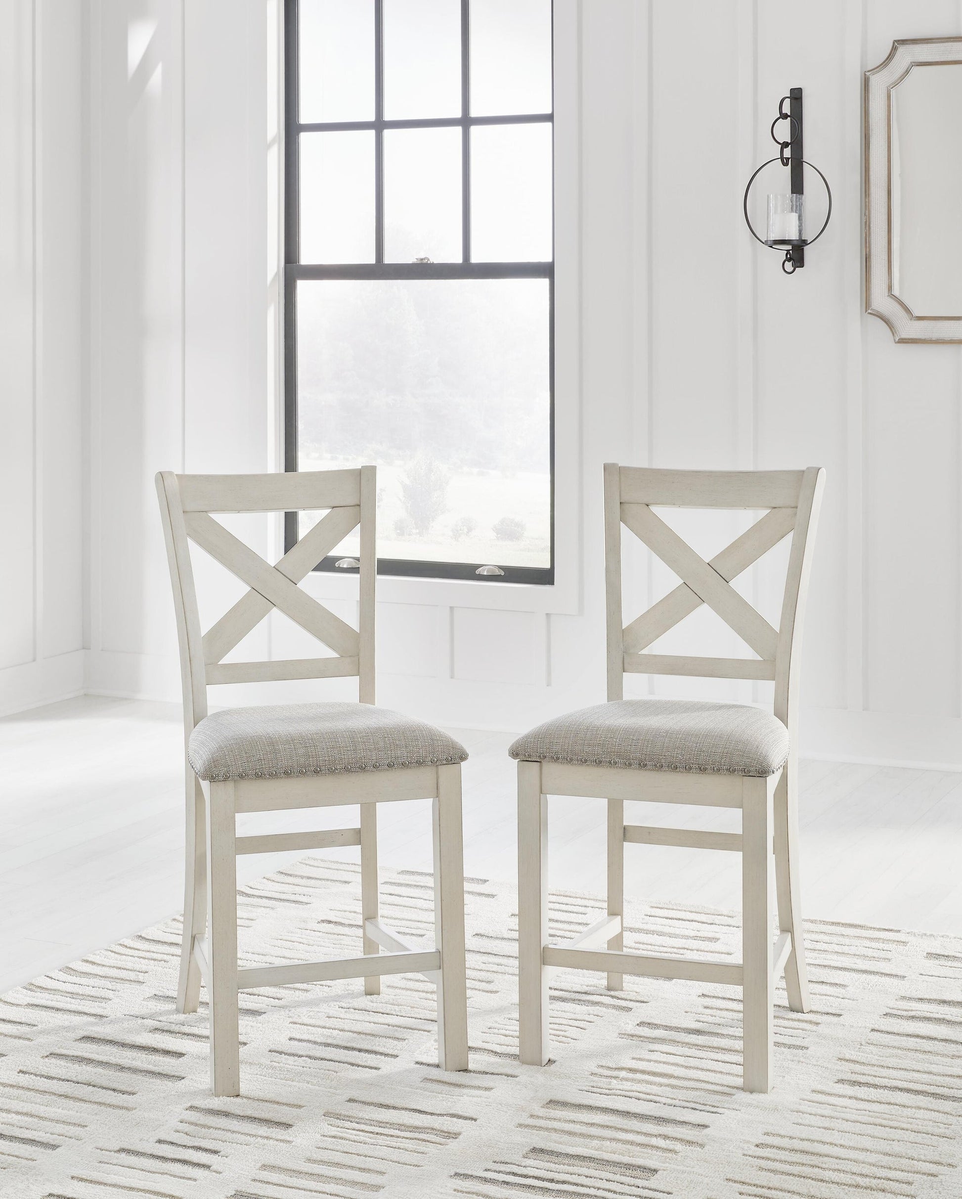 Robbinsdale Counter Height Dining Table and 8 Barstools Signature Design by Ashley®