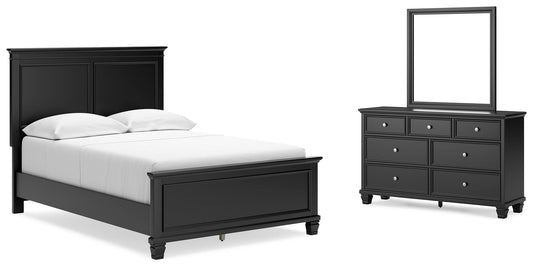 Lanolee  Panel Bed With Mirrored Dresser Signature Design by Ashley®