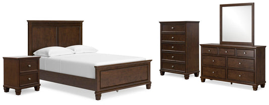 Danabrin  Panel Bed With Mirrored Dresser, Chest And Nightstand Signature Design by Ashley®