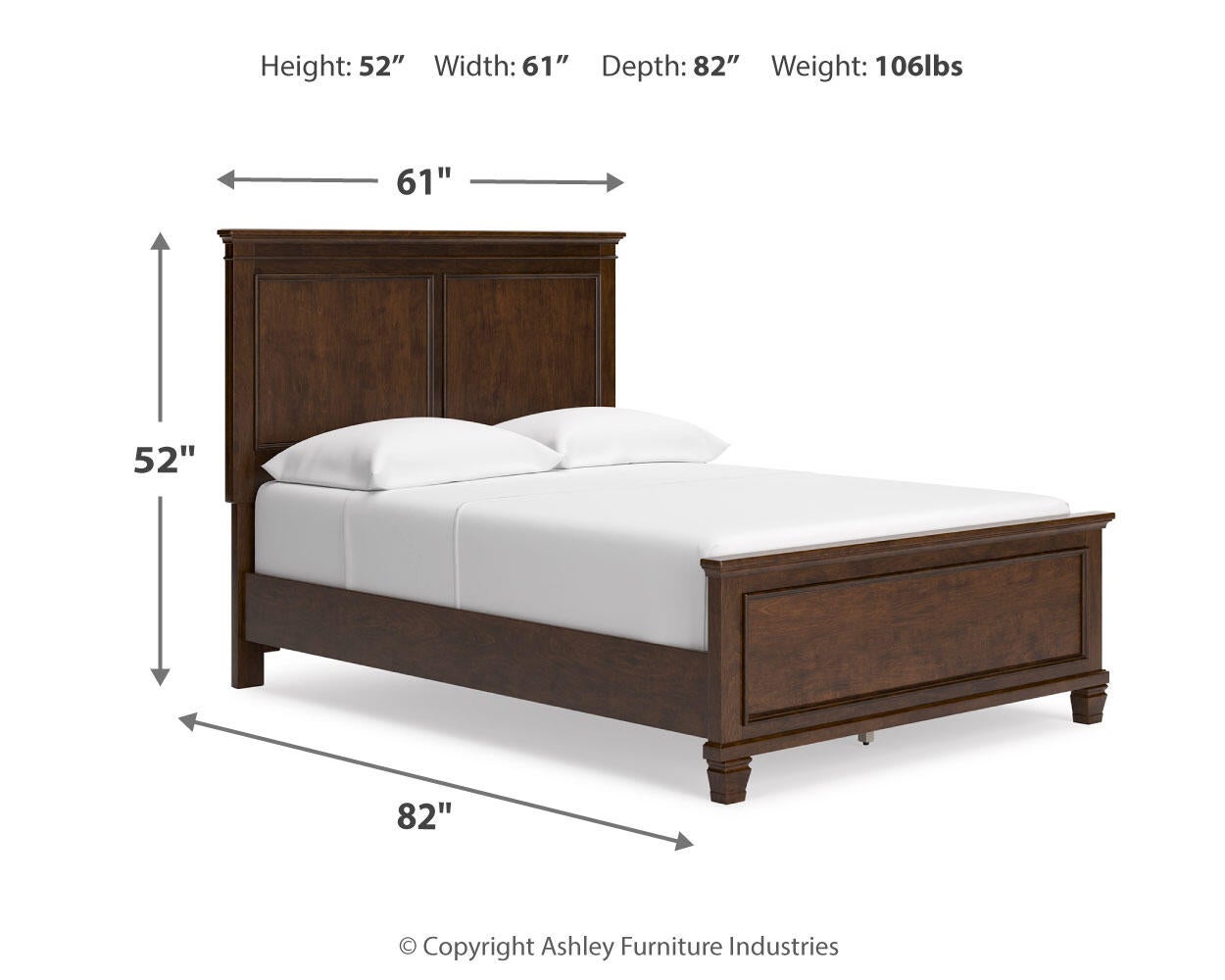 Danabrin  Panel Bed With Mirrored Dresser Signature Design by Ashley®
