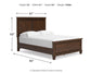 Danabrin  Panel Bed With Mirrored Dresser Signature Design by Ashley®