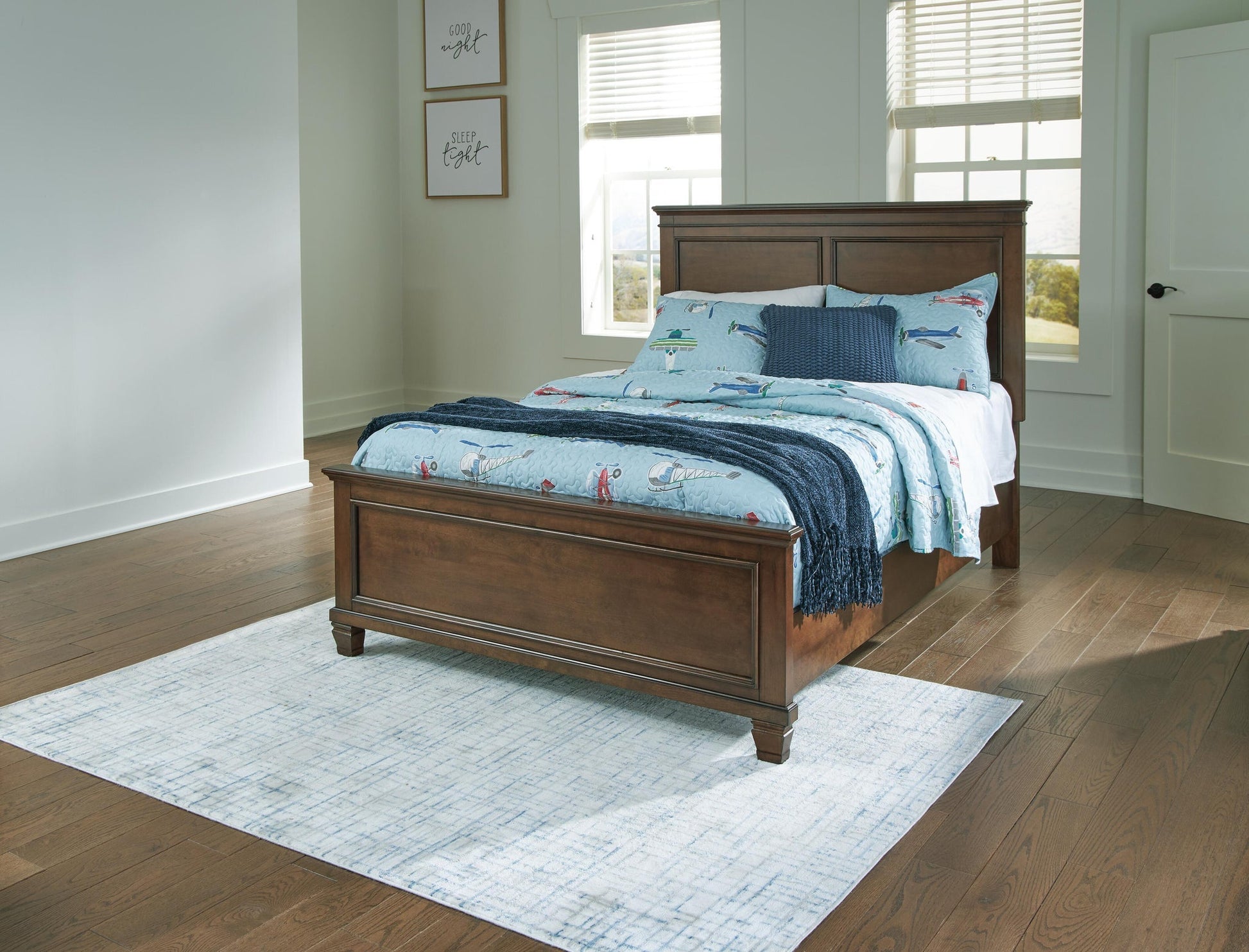 Danabrin  Panel Bed With Mirrored Dresser Signature Design by Ashley®