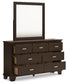 Covetown  Panel Bed With Mirrored Dresser Signature Design by Ashley®