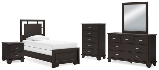 Covetown  Panel Bed, Dresser, Mirror, Chest And Nightstand Signature Design by Ashley®