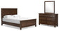 Danabrin  Panel Bed With Mirrored Dresser Signature Design by Ashley®