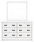 Binterglen  Panel Bed, Dresser, Mirror, Chest And Nightstand