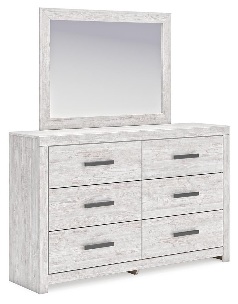 Cayboni  Panel Bed With Mirrored Dresser Signature Design by Ashley®