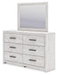 Cayboni  Panel Bed With Mirrored Dresser Signature Design by Ashley®