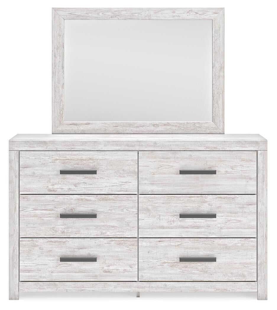Cayboni  Panel Bed With Mirrored Dresser Signature Design by Ashley®