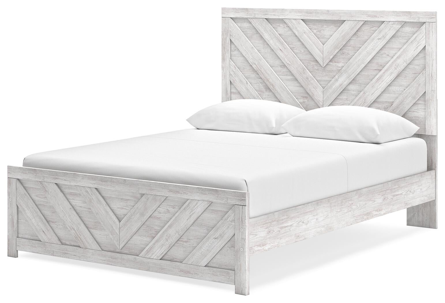 Cayboni  Panel Bed With Mirrored Dresser Signature Design by Ashley®