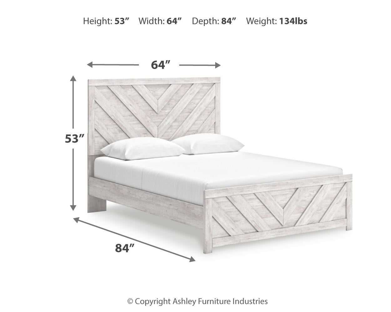 Cayboni  Panel Bed With Mirrored Dresser Signature Design by Ashley®