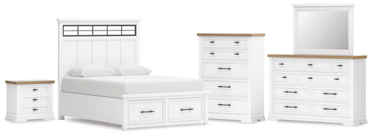 Ashbryn  Panel Storage Bed, Dresser, Mirror, Chest And Nightstand Benchcraft®