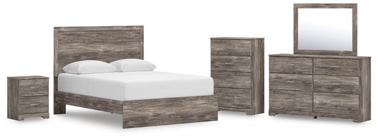 Ralinksi  Panel Bed, Dresser, Mirror, Chest And Nightstand Signature Design by Ashley®