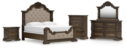 Maylee  Upholstered Bed, Dresser, Mirror, Chest And Nightstand Signature Design by Ashley®