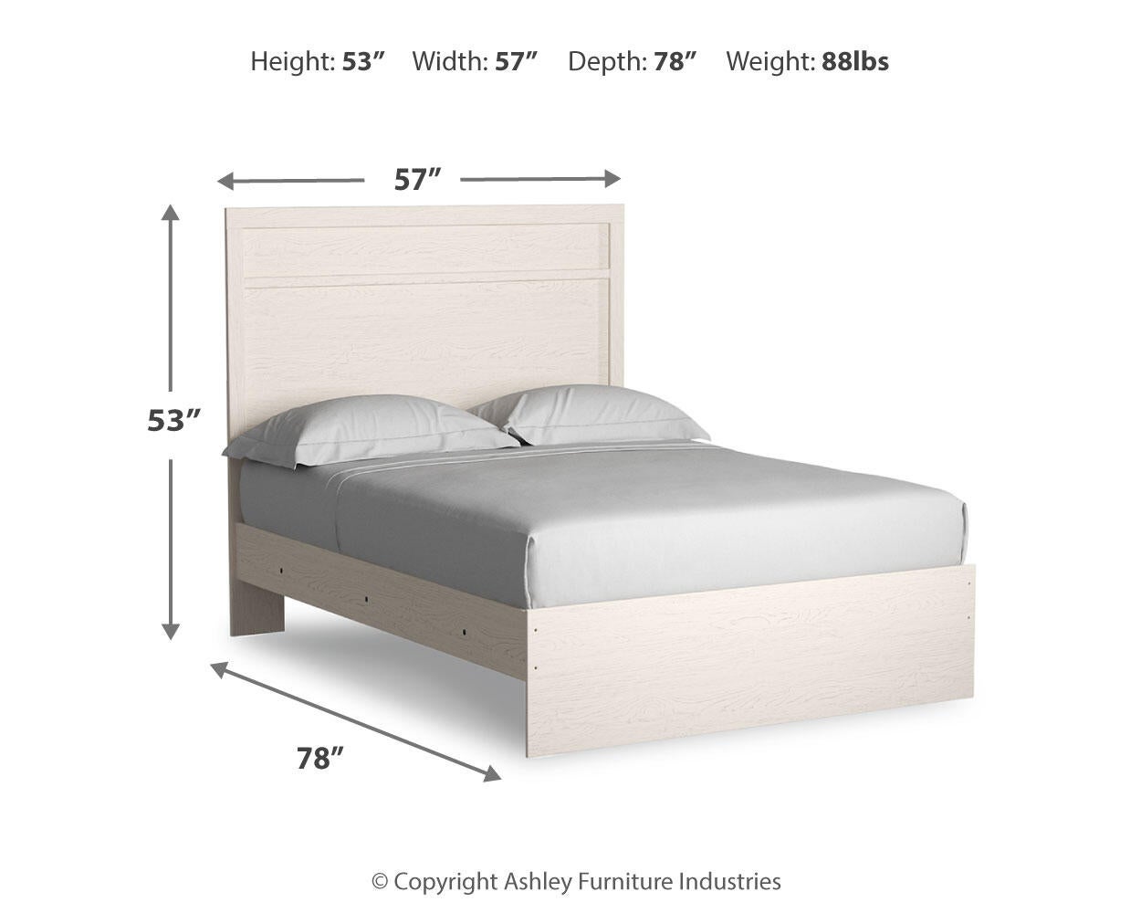 Stelsie  Panel Bed With Mirrored Dresser Signature Design by Ashley®